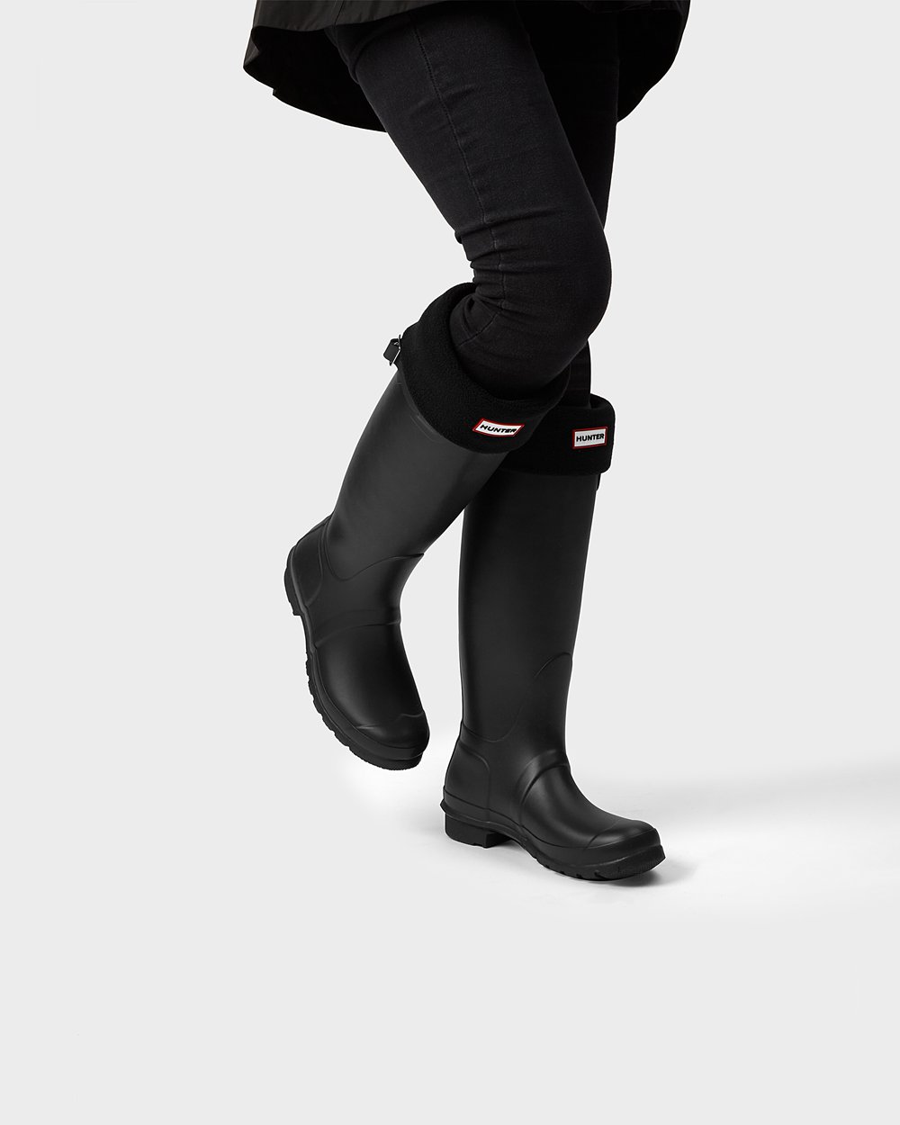 Women Hunter Original | Tall Rain Boots Black | NZ-60482-SGND